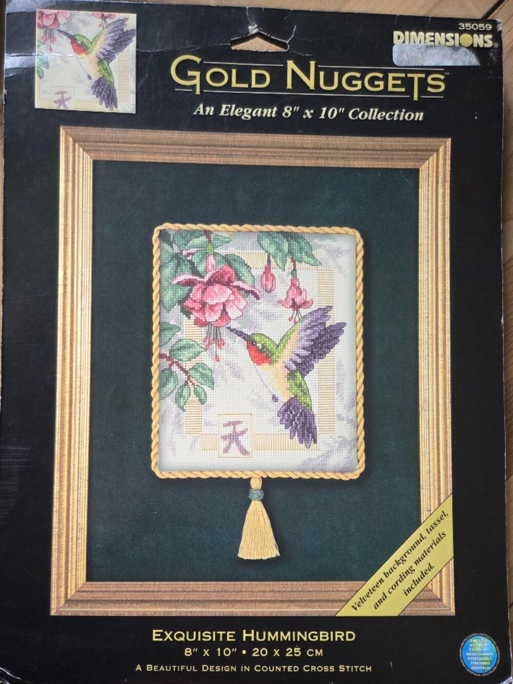 Dimensions Gold Collection Exquisite Hummingbird Counted Cross Stitch Kit